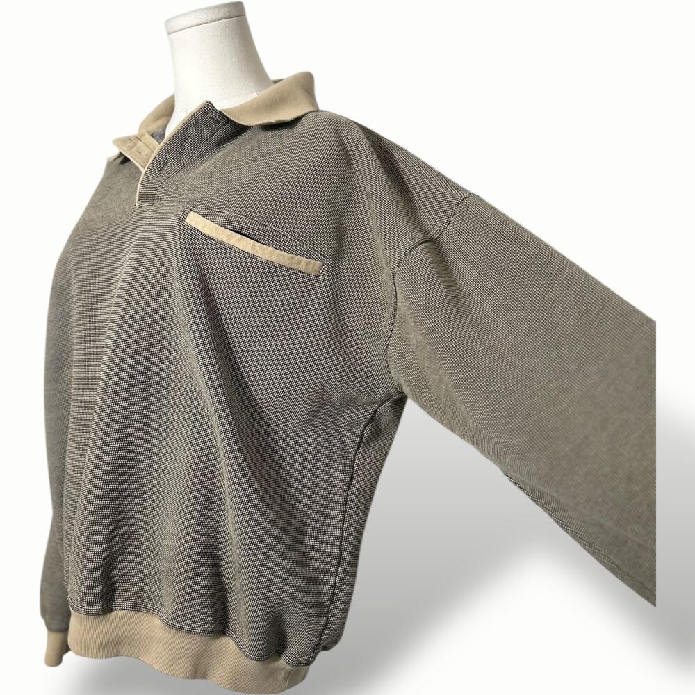 Vintage 90s Norm Thompson Polo Sweatshirt - Grandpa Core - XL - 89